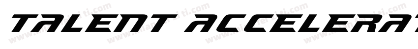 Talent Accelerator字体转换